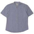 Zara Chemise Slim Fit À Manches Courtes Homme Bleu Moyen