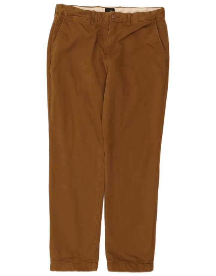 J. CREW Pantalon Chino Droit Homme W32 L30 Coton Beige