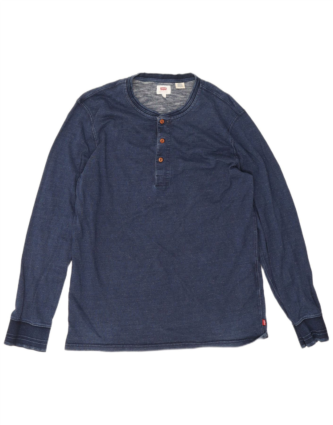 Levi's Haut à Manches Longues Homme Bleu Marine Large Coton