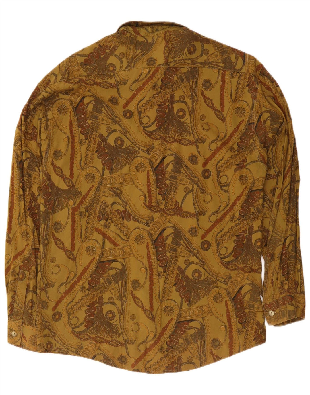 Tipo' S Chemise Graphique Homme Large Kaki Viscose