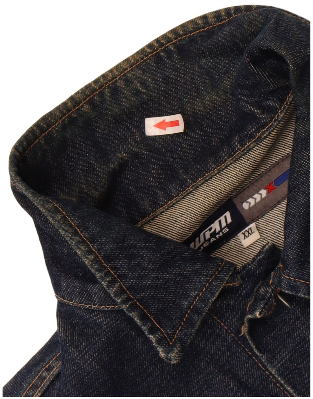 WPM Veste en Jean Homme UK 44 2XL Bleu Marine Coton