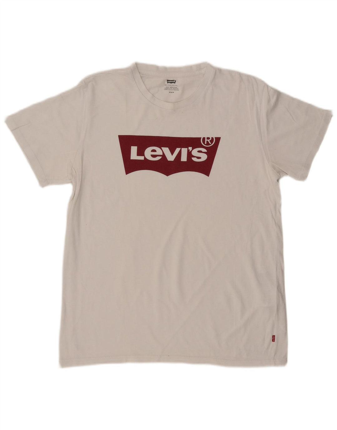 LEVI'S T-Shirt Graphique Homme Blanc Moyen Coton