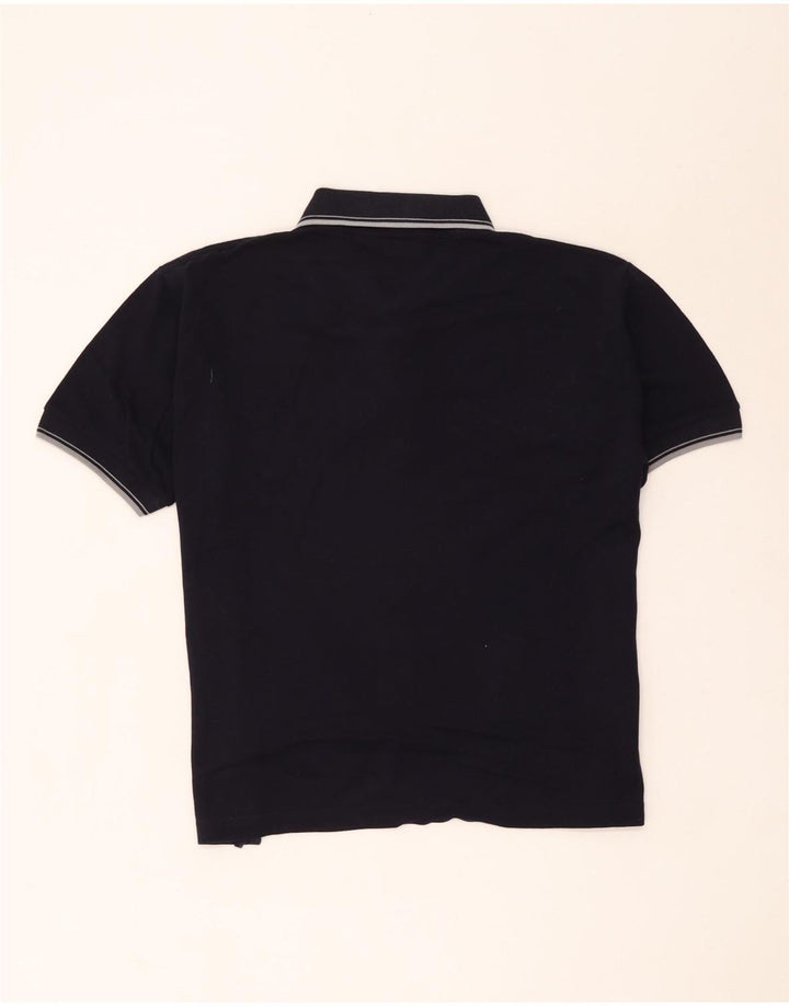 Kappa Polo Homme Large Bleu Marine Rayé Coton