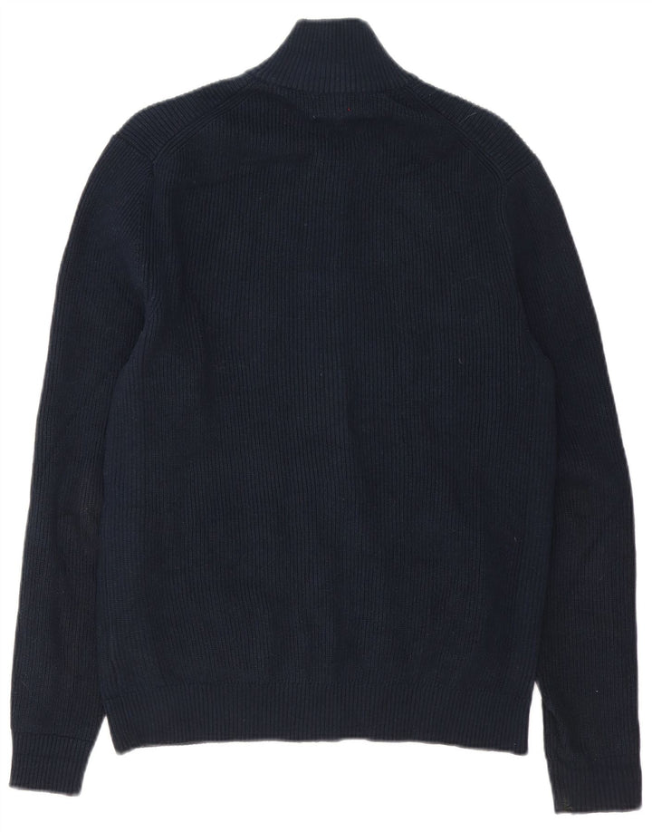 Marks & Spencer Pull Cardigan Homme Petit Bleu Marine Coton