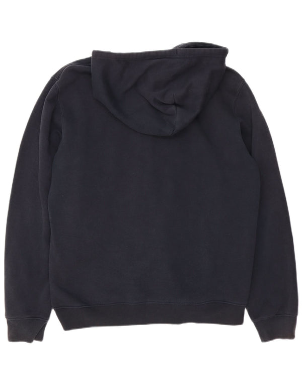 Champion Pull à capuche zippé graphique pour hommes, grand coton bleu marine
