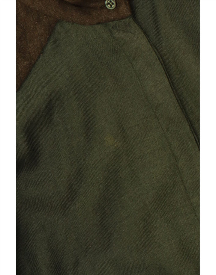 PANCALDI & B Chemisier militaire pour femme UK 44 Vert moyen Colourblock