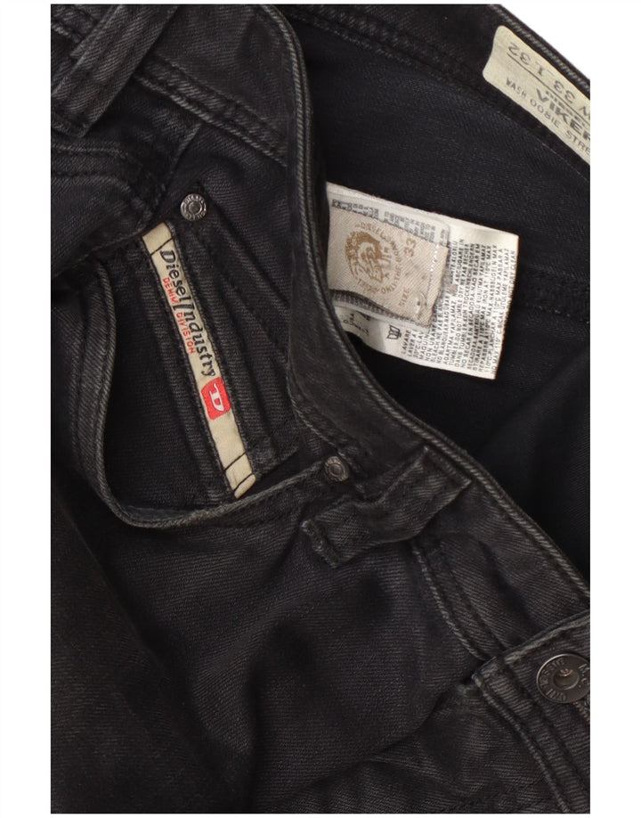Diesel Jean Droit Viker Homme W33 L32 Gris Coton