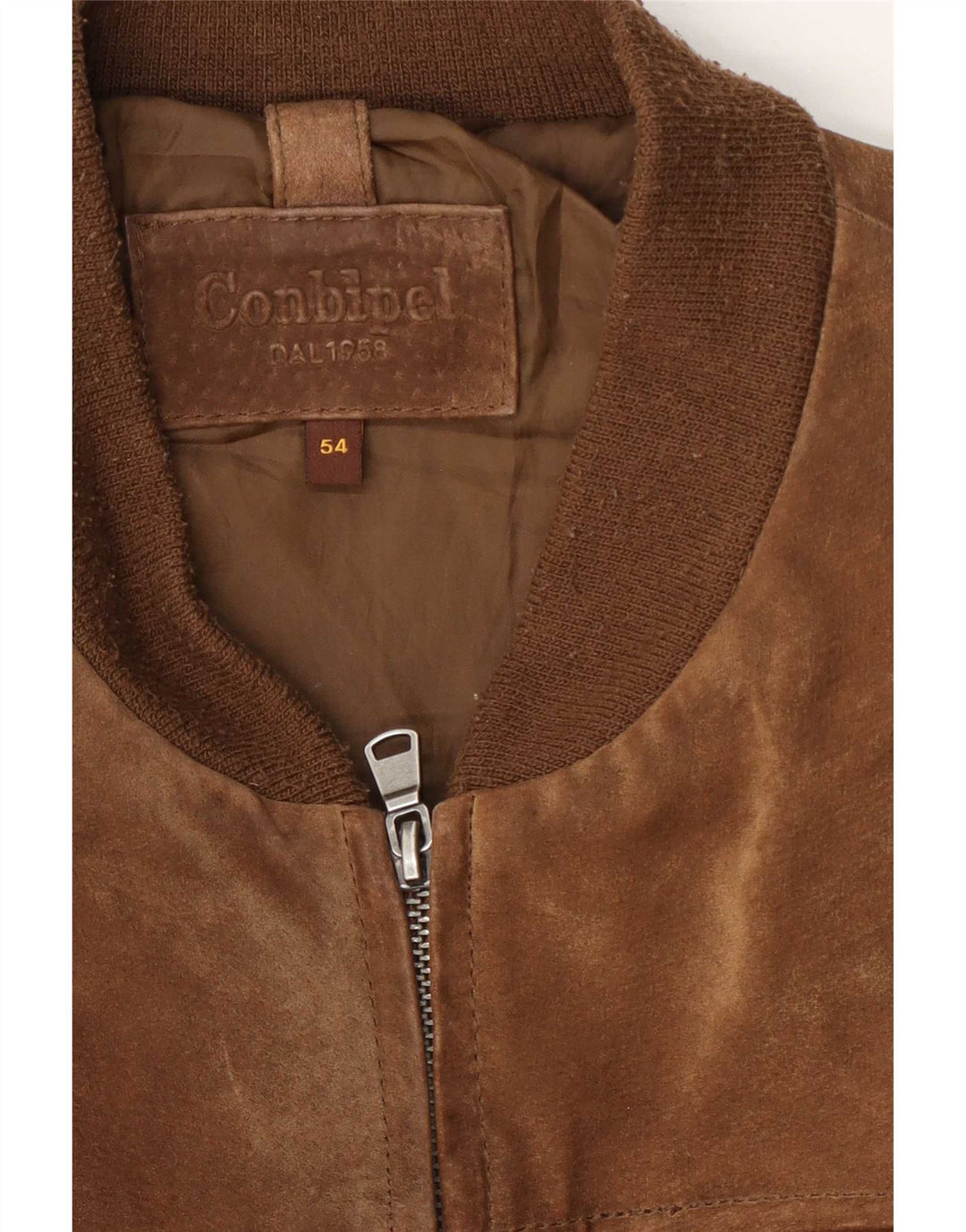 Conbipel Veste Bomber En Daim Homme IT 54 XL Marron