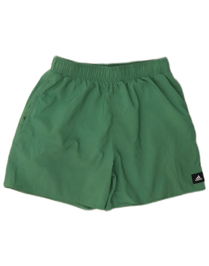 Adidas Short de sport pour homme Petit vert Polyester