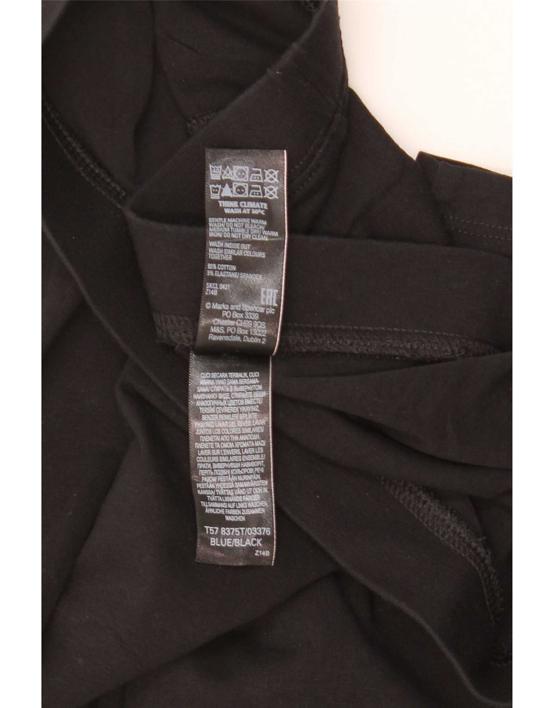 Marks & Spencer Leggings Femme UK 18 XL Coton Noir