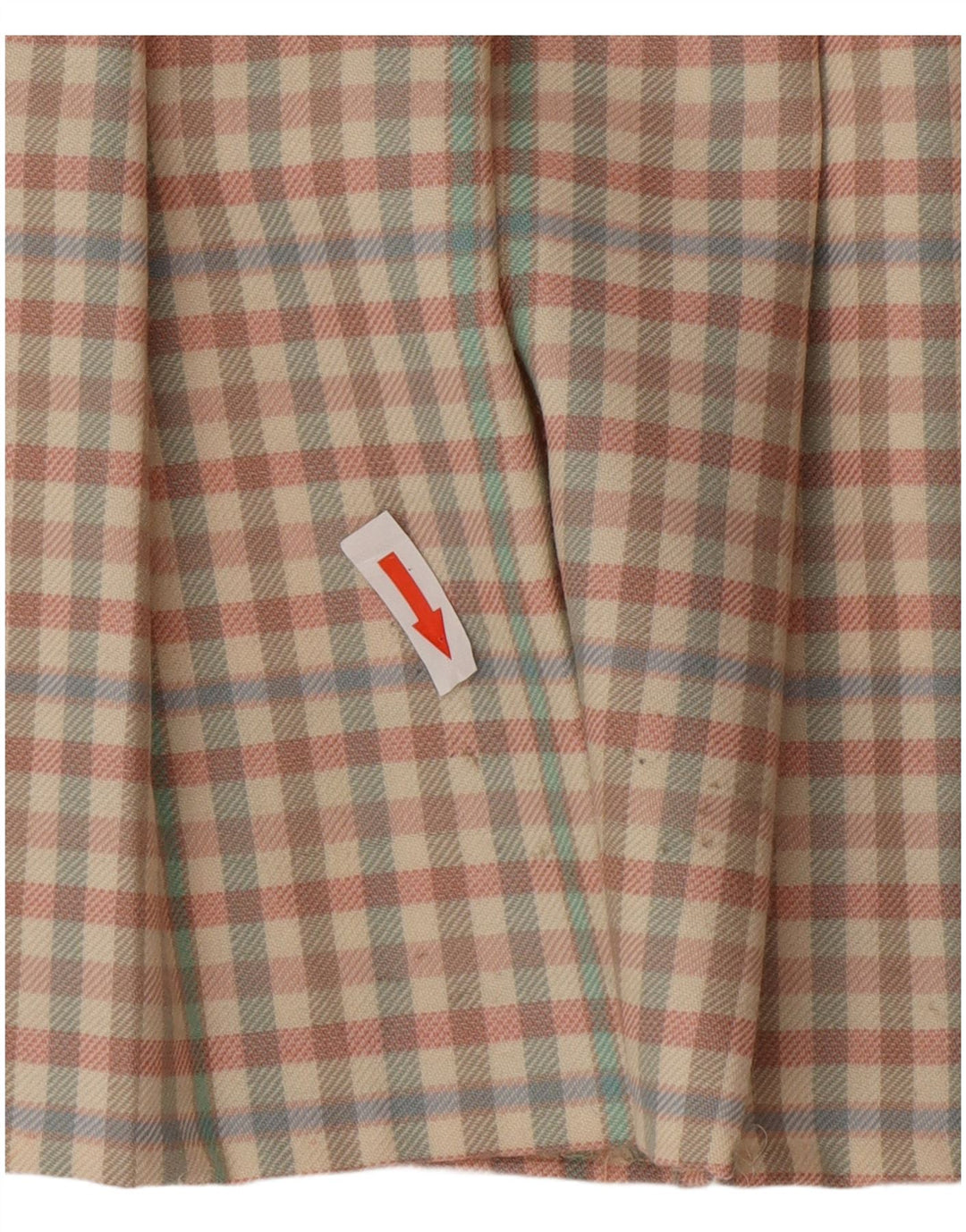 vintage Femme Mini Jupe IT 42 Moyen W26 Laine Vichy Multicolore