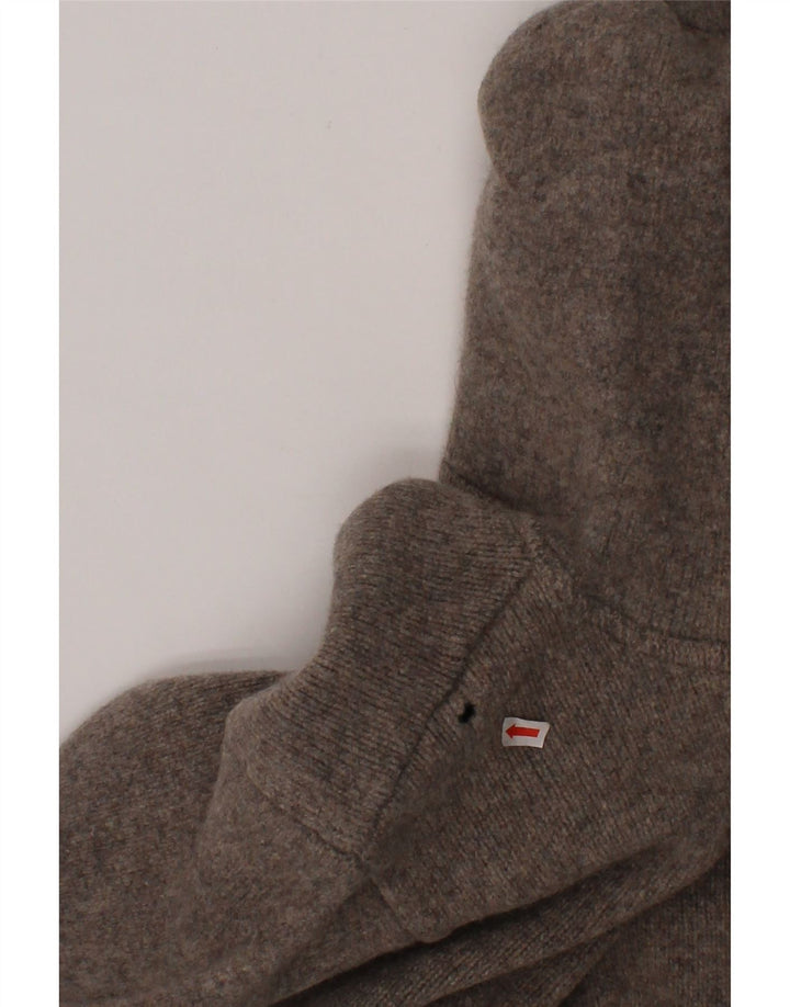 BENETTON Boys Hooded Jumper 11-12 Years Grey Vintage Benetton and Second-Hand Benetton from Messina Hembry 