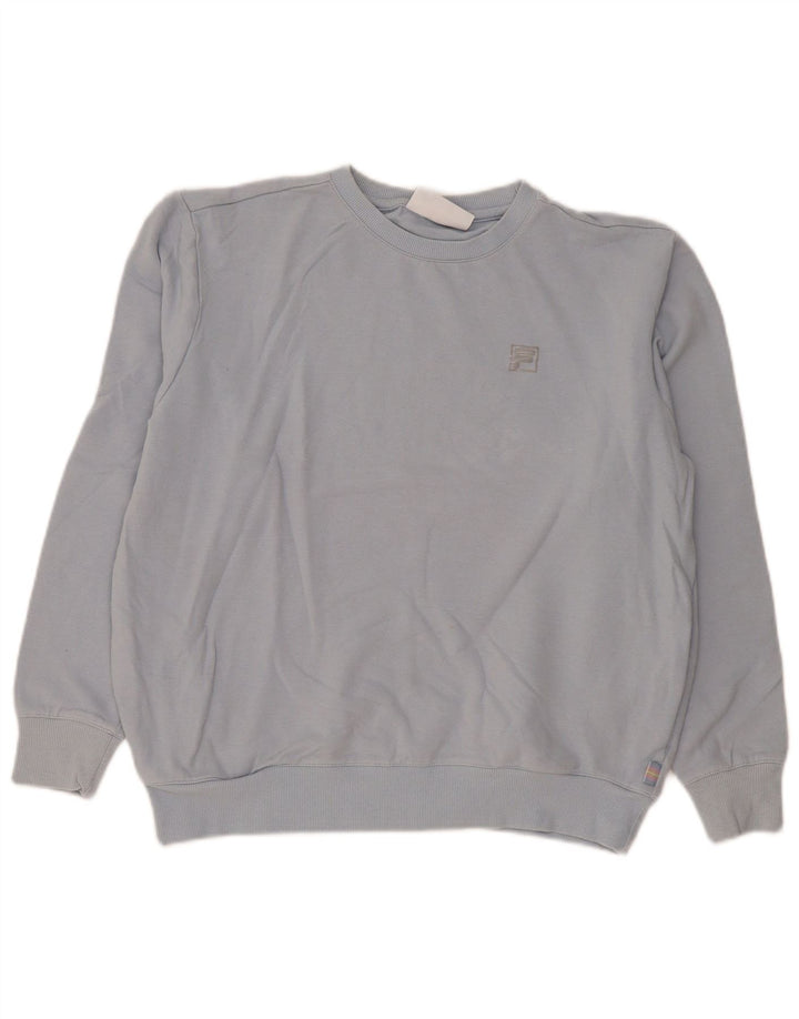 Fila Sweat-shirt pour femme UK 16 Large Bleu Coton