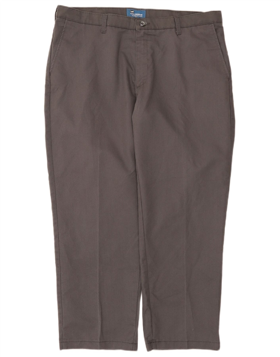 Lee Pantalon de costume coupe classique Total Freedom pour homme W38 L29 Gris Polyester