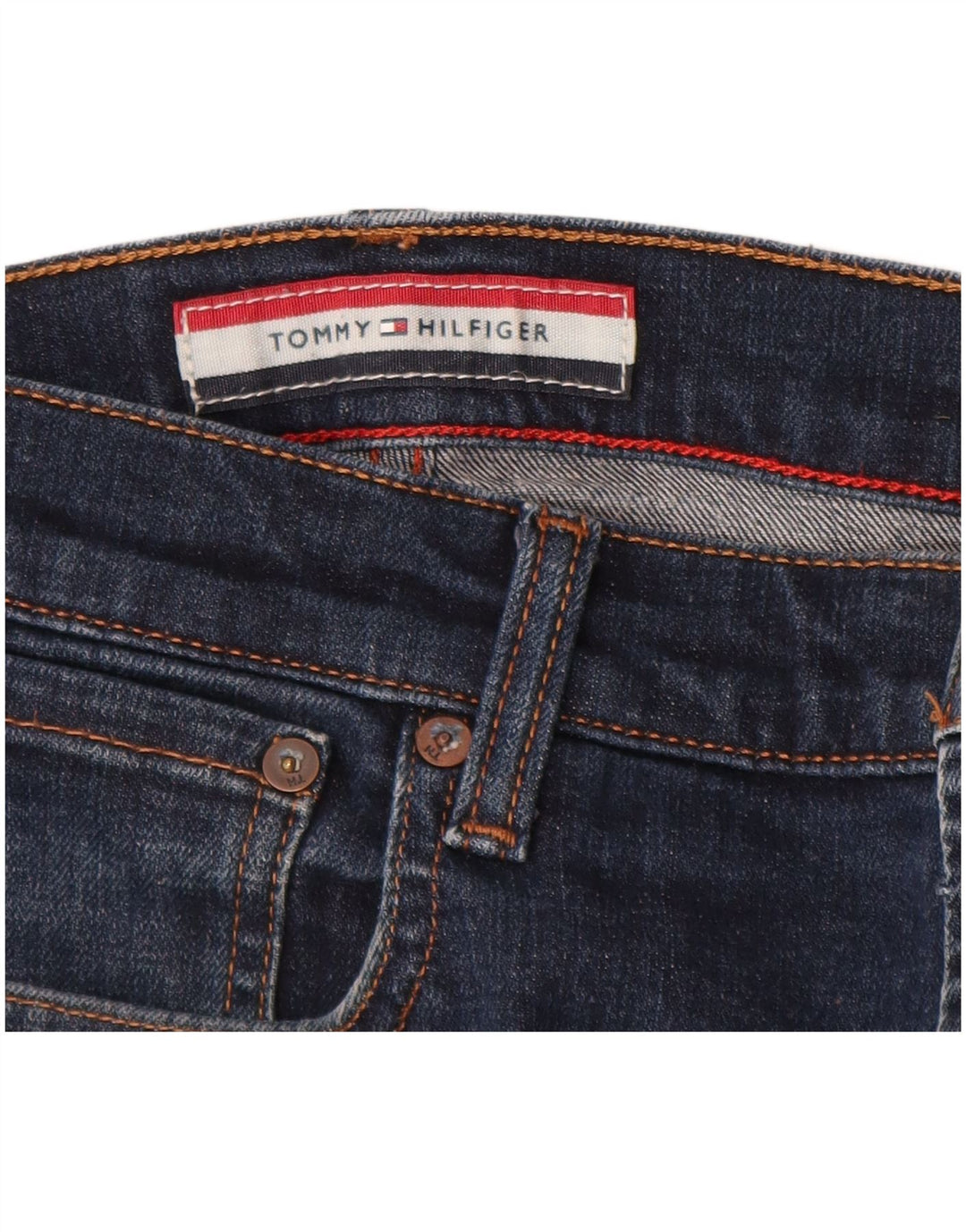 TOMMY HILFIGER Jean Slim Homme W34 L30 Bleu Marine Coton