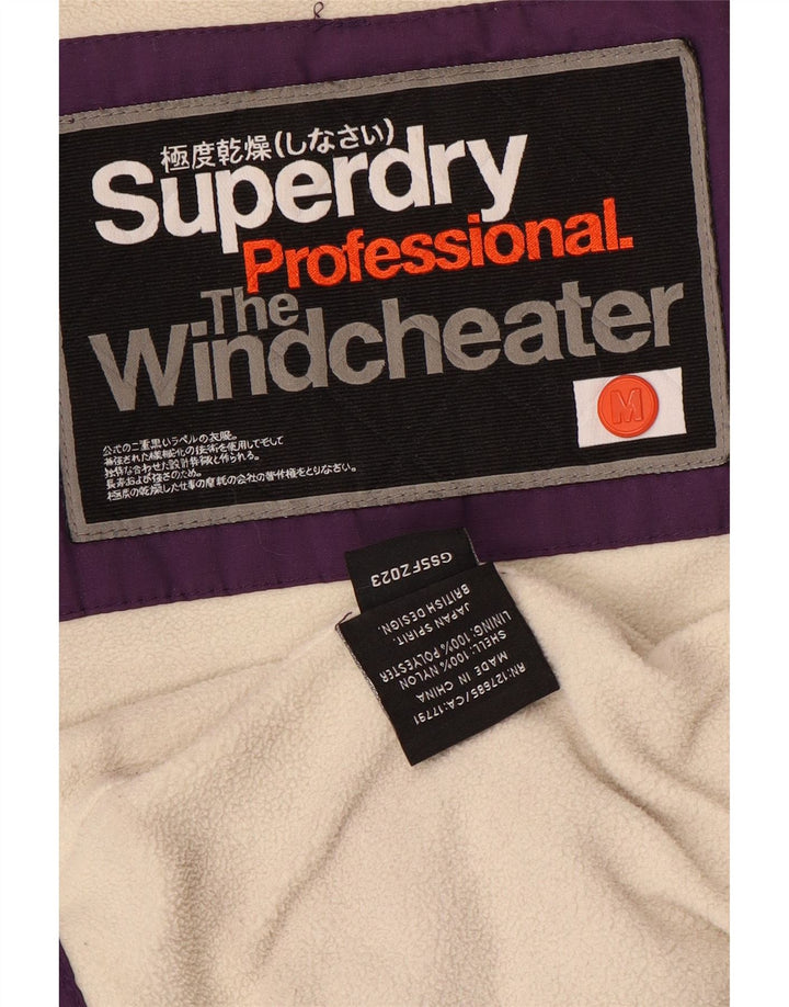 Superdry Veste coupe-vent The Windcheater pour femme UK 12 Violet moyen
