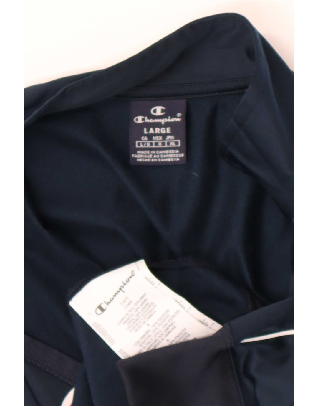 Champion Veste de survêtement graphique pour homme Taille L Bleu marine Polyester