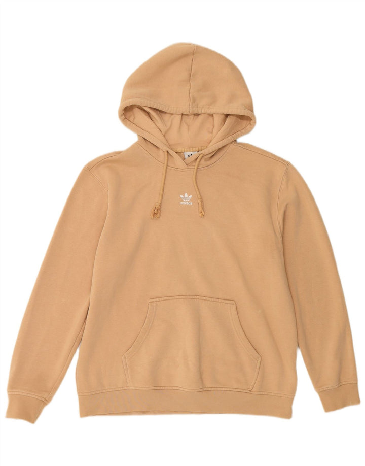 ADIDAS Pull à capuche pour femme UK 16 Grand coton beige