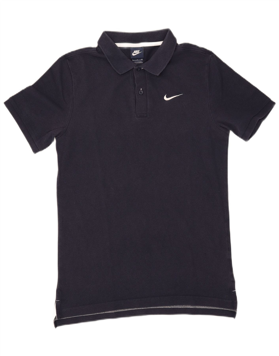 Nike Polo Homme Petit Bleu Marine Coton