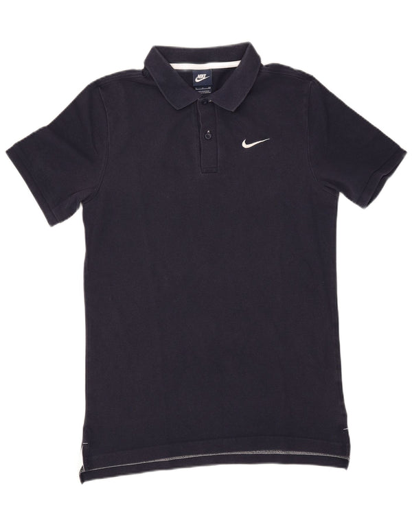 Nike Polo Homme Petit Bleu Marine Coton