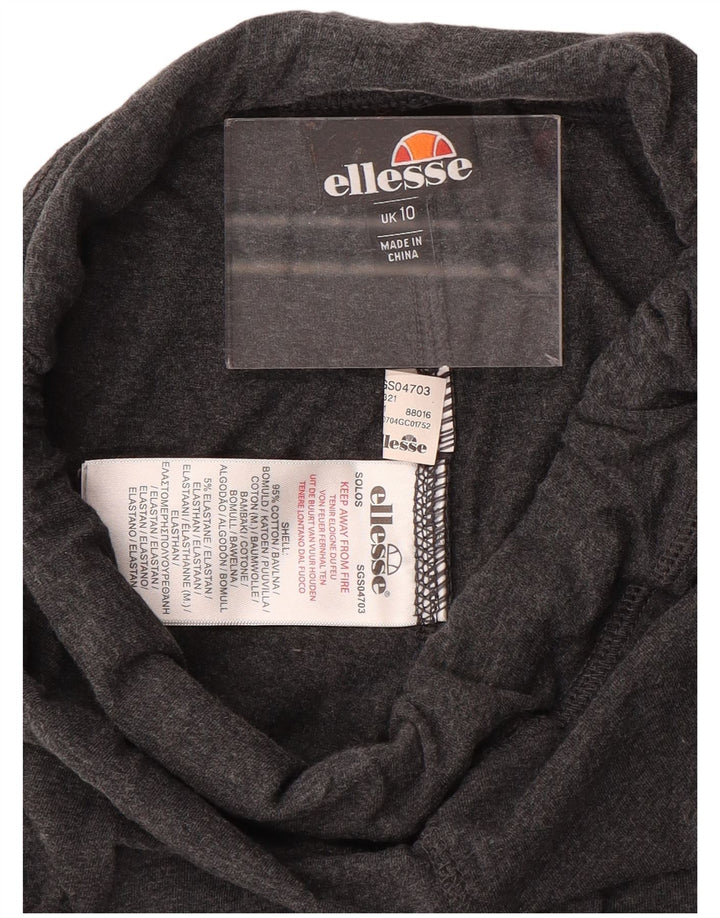 Ellesse Leggings graphiques pour femmes UK 10 petit coton gris