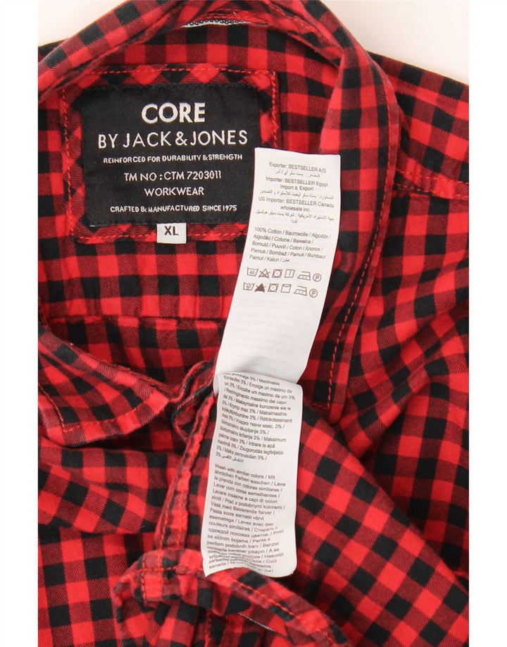 Jack & Jones Chemise Homme XL Rouge Vichy Coton