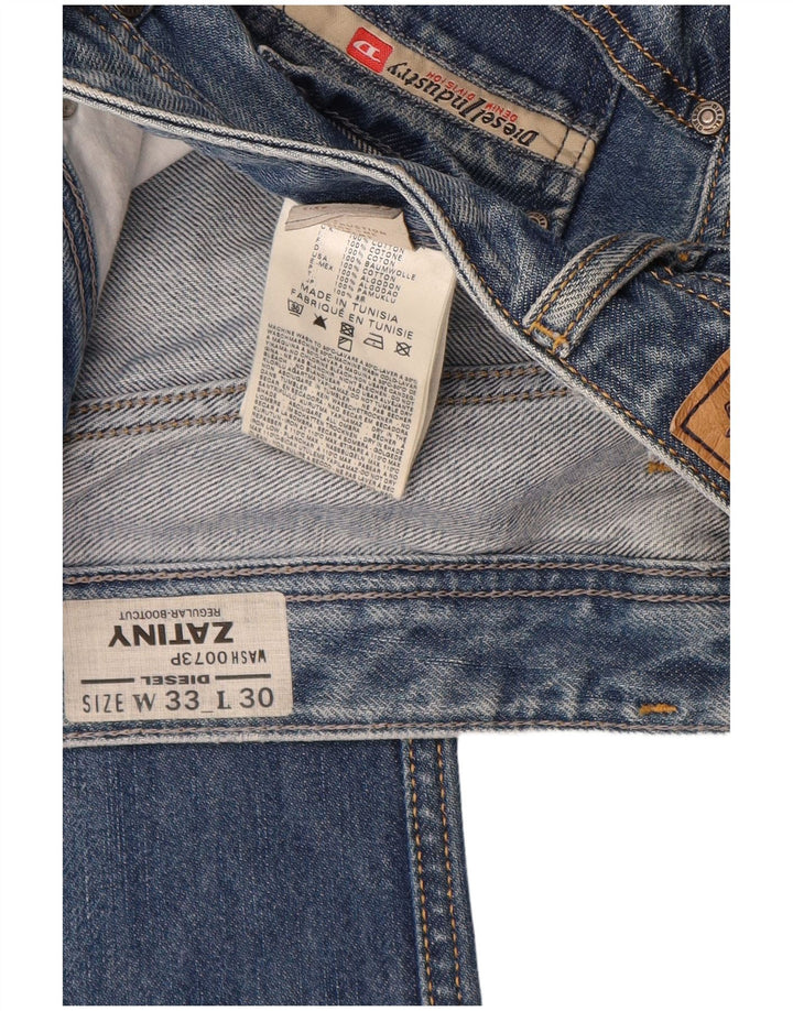 Jean Bootcut Regular Zatiny Femme Diesel W33 L30 Bleu Coton