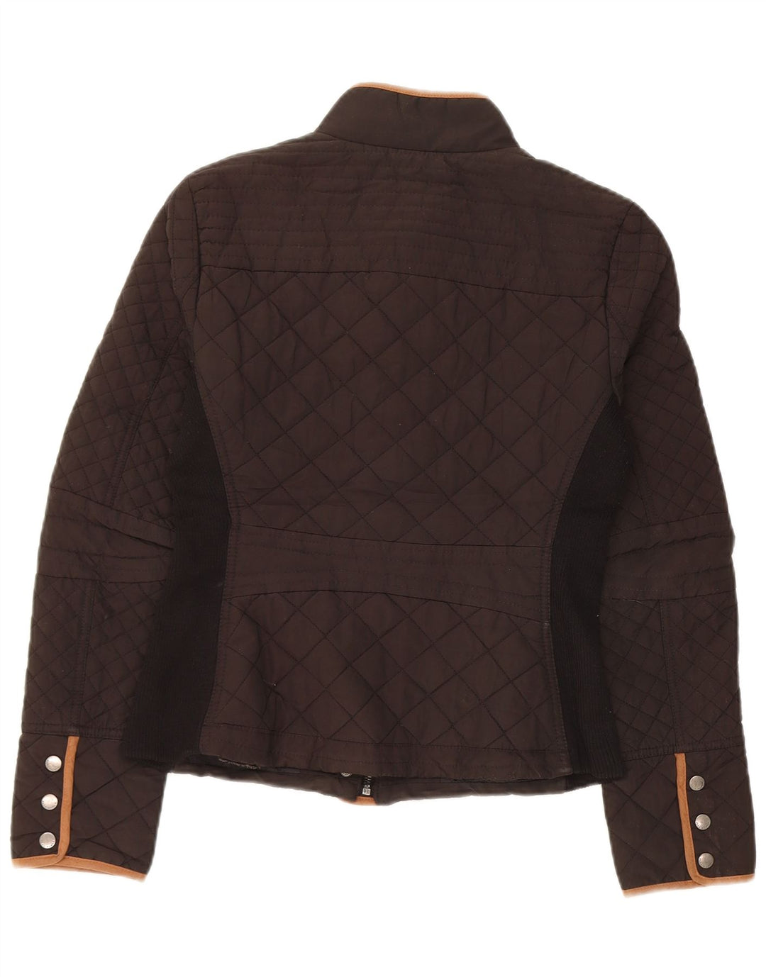 Zara Veste matelassée pour femme UK 12 Polyester marron moyen