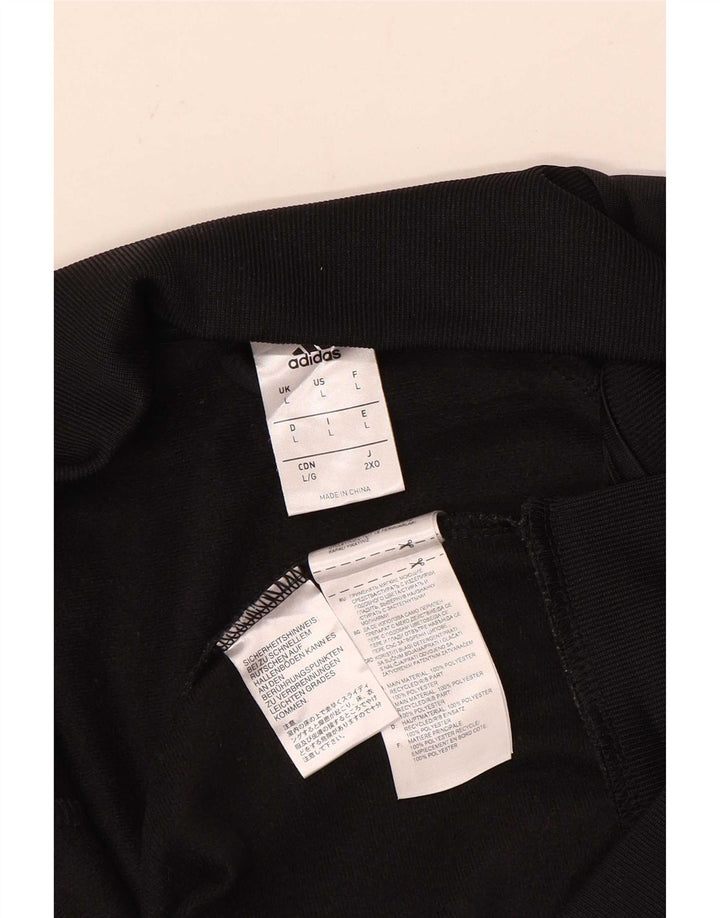 Adidas Veste de survêtement pour homme Large Noir Colorblock Polyester