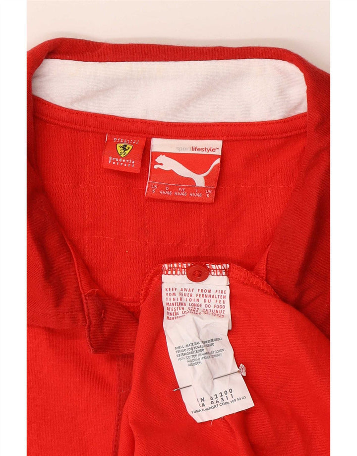 Puma Polo Ferrari Homme Rouge Small Coton