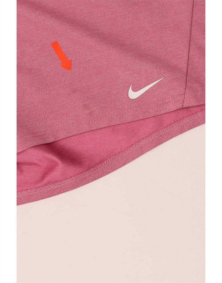 Nike Short de sport Dri Fit pour femme UK 14 Rose moyen Polyester