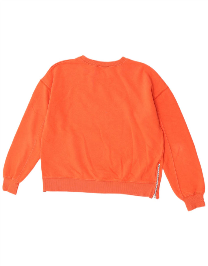 MINT VELVET Sweat-shirt court surdimensionné pour femme UK 10 Petit Orange