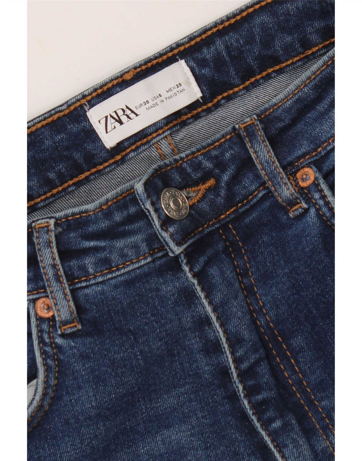 Zara Jean droit femme EU 38 Small W28 L33 Bleu