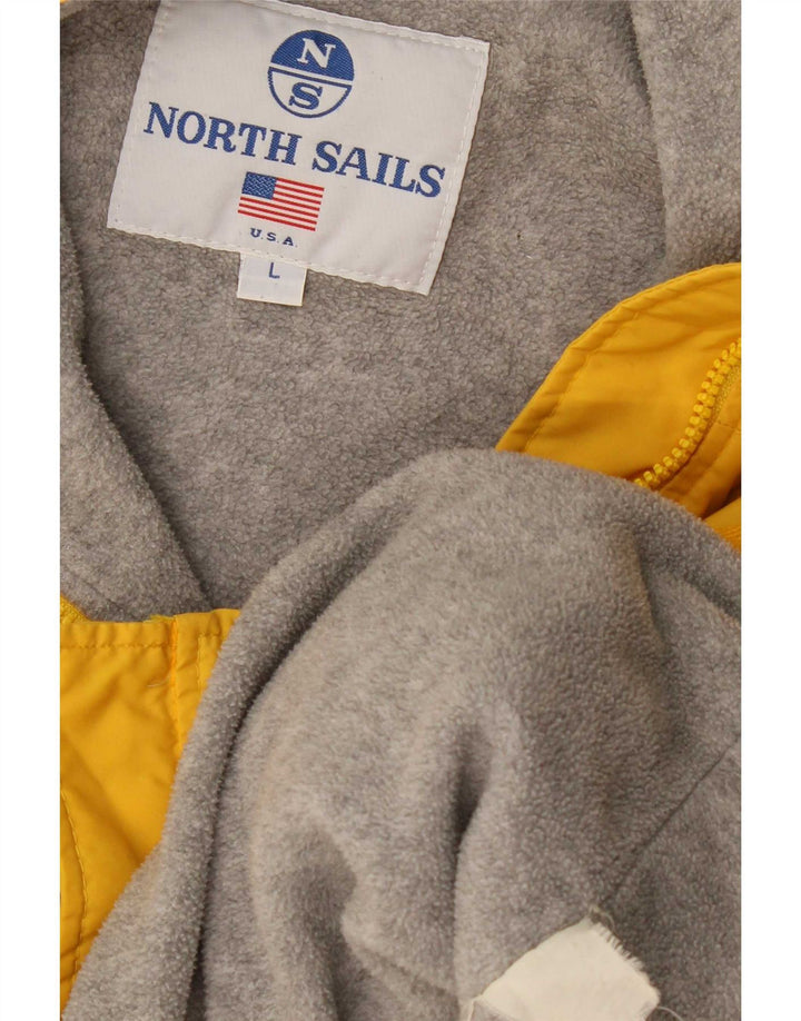 North Sails Veste Bomber Homme UK 40 Large Jaune