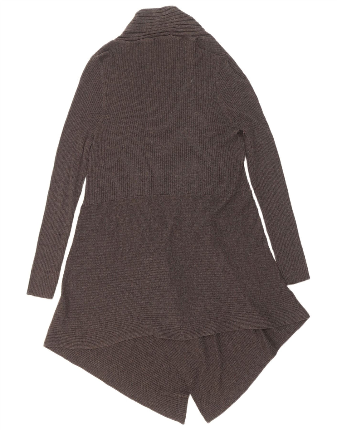 Marks & Spencer Pull cardigan ouvert asymétrique pour femme UK 8 Small Gris