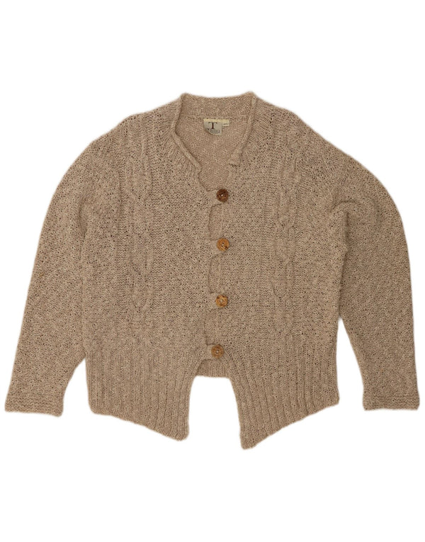 Tivoli Cardigan surdimensionné pour femme UK 14 Lin beige moyen