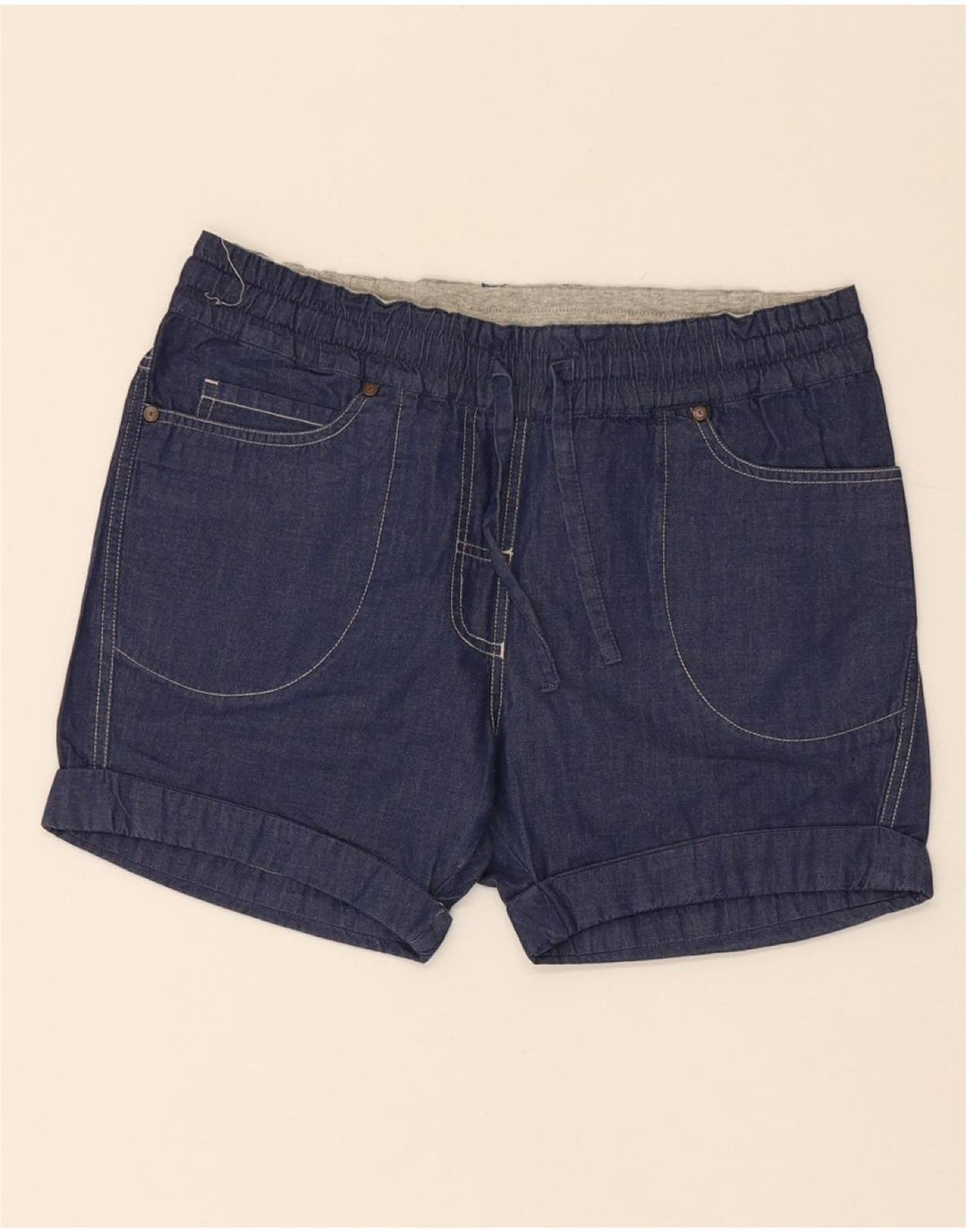 CHAMPION Womens Denim Shorts Small W30  Navy Blue Cotton Vintage Champion and Second-Hand Champion from Messina Hembry 