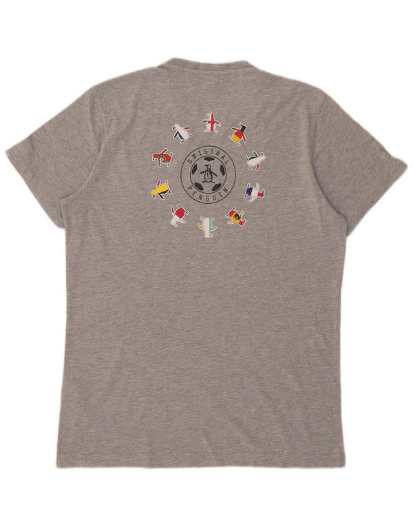 Penguin T-Shirt Graphique Homme Grand Gris Moucheté Coton