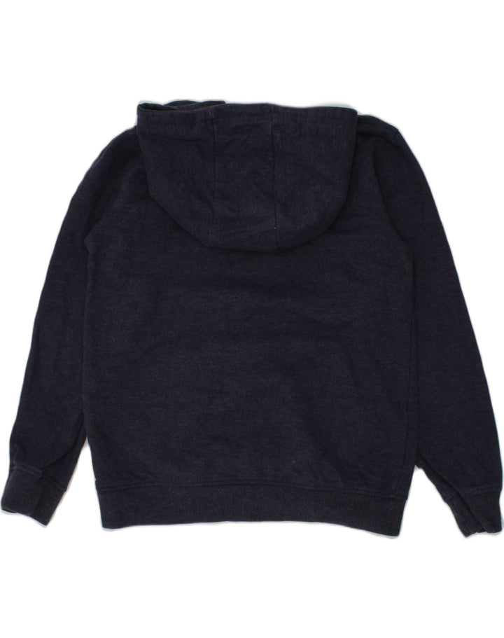 ANIMAL Girls Graphic Hoodie Jumper 9-10 Years Navy Blue Cotton | Vintage Animal | Thrift | Second-Hand Animal | Used Clothing | Messina Hembry 
