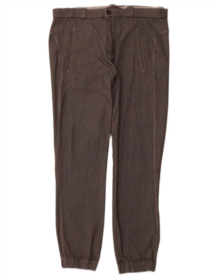 ZARA Pantalon chino de jogging pour homme EU 40 Medium W31 L28 Gris Polyester