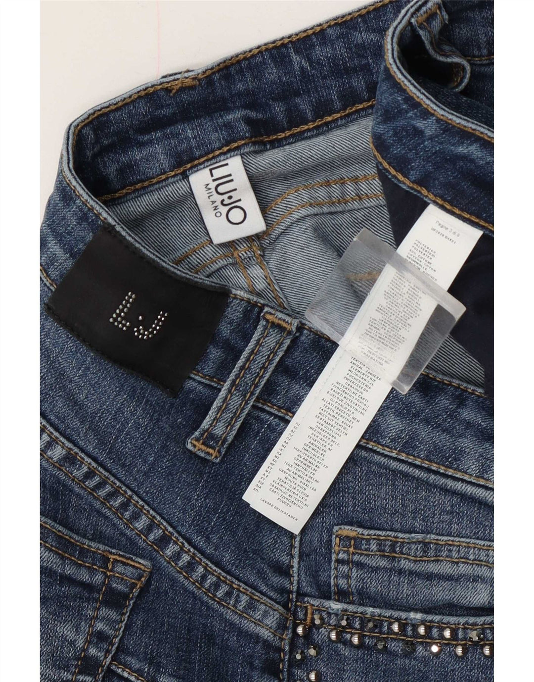 Liu Jo Femme Jean Slim W30 L29 Bleu Polyester