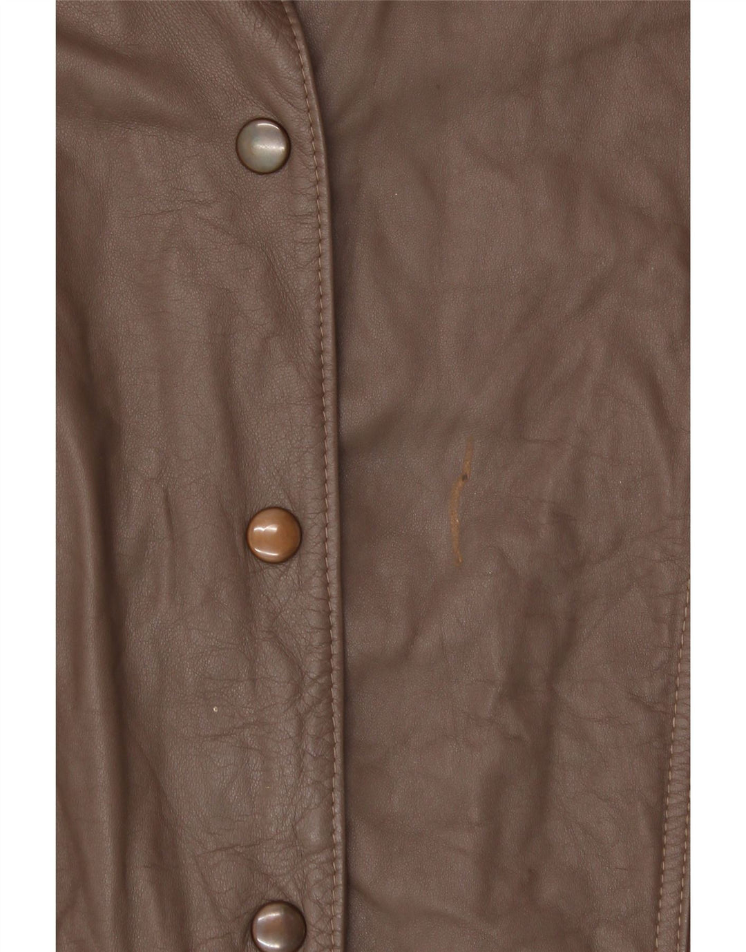 JULIAN VARD Womens Leather Jacket UK 10 Small Brown Leather Vintage Julian Vard and Second-Hand Julian Vard from Messina Hembry 