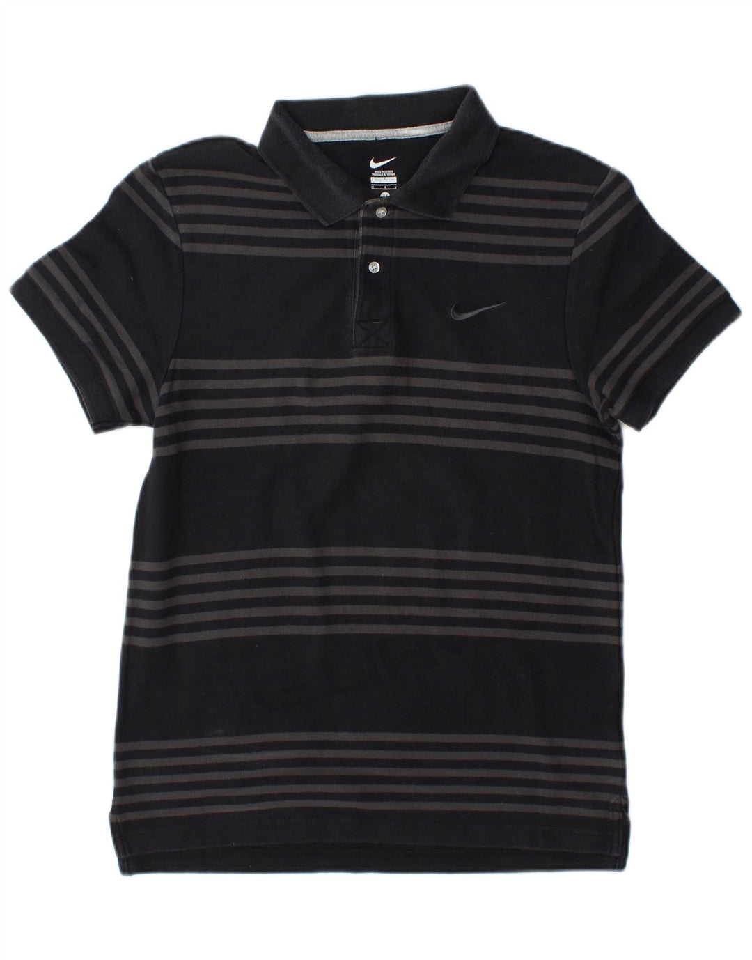 Polo Nike Homme Rayé Noir Moyen
