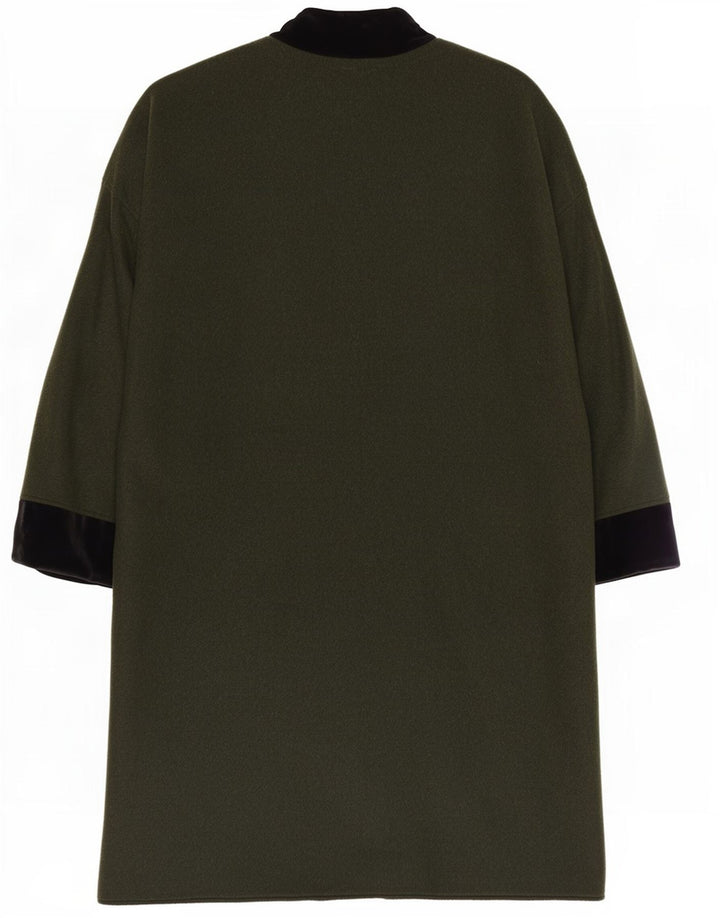 Anna E Cristina Manteau Poncho Femme IT 44 Vert Moyen Colorblock