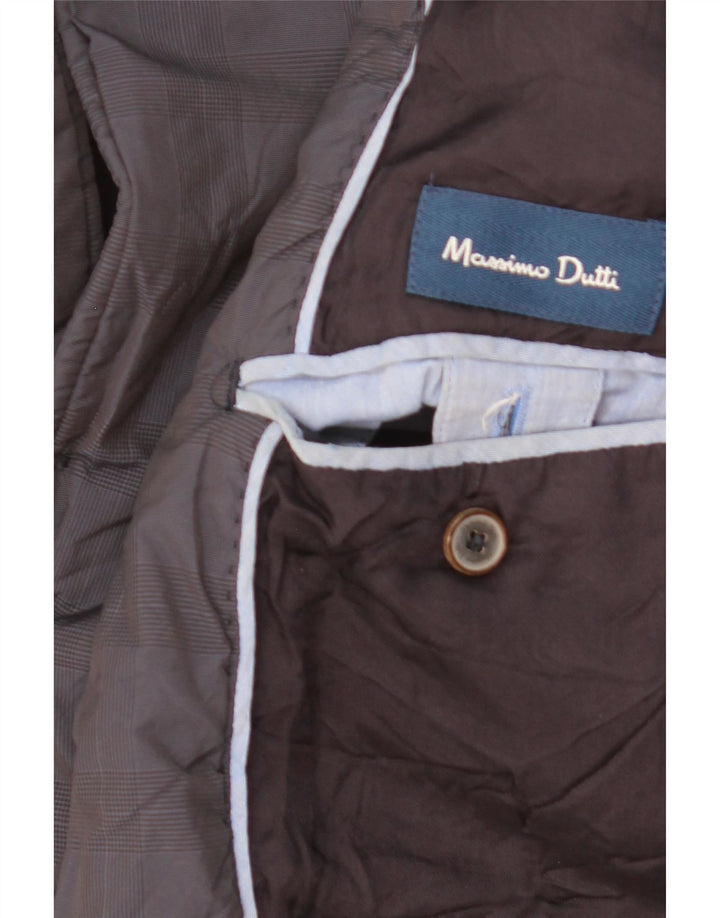 Massimo Dutti Veste utilitaire pour homme UK 40 Large Bleu marine à carreaux en acétate
