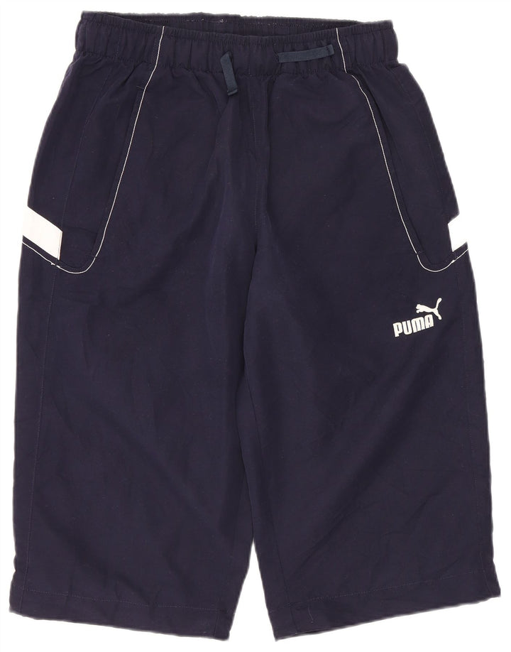 PUMA Short Graphic Sport Homme Bleu Marine Colorblock XS