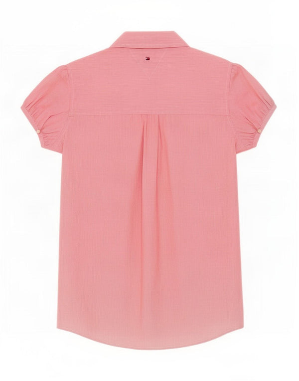 Tommy Hilfiger Chemise à manches courtes fille 15-16 ans Rouge à fines rayures