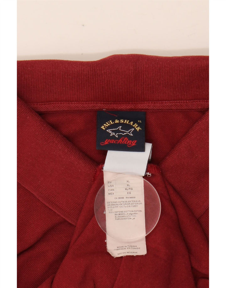 PAUL & SHARK Polo Yachting Homme XL Rouge Coton