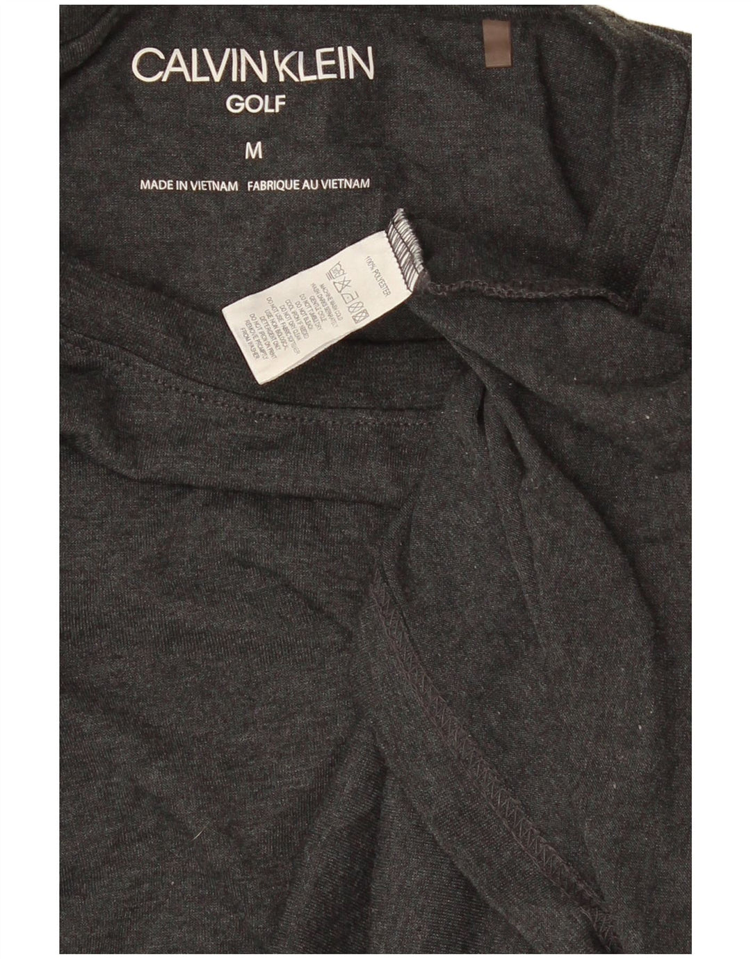 Calvin Klein T-Shirt Homme Gris Moyen Polyester