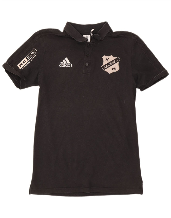 Adidas Polo graphique homme en coton noir moyen